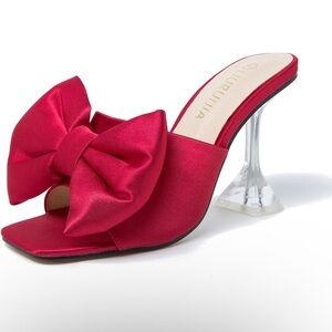Elegant Satin Bow Heels AVAILABLE IN MULTI COLORS
